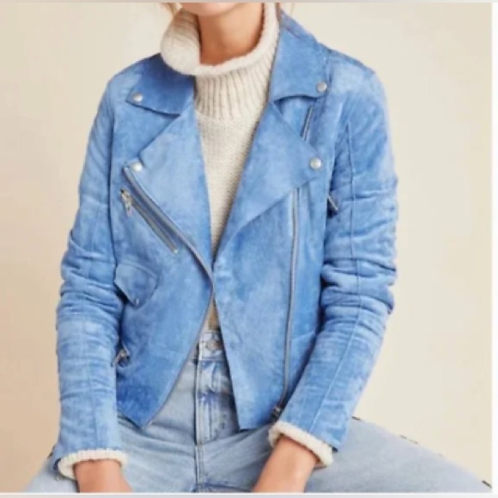 BlankNYC Faux Suede Elliott Moto Jacket